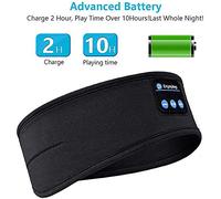 Eleage Écouteurs de Sommeil avec Bandeau Bluetooth pour Un Confort Doux et de la Musique sans Fil, Parfaits pour Le Yoga, la Course et l'exercice, Fabriqués en Matériau Respirant (Gris)
