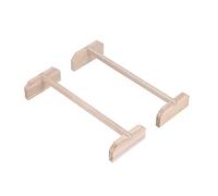 Eleage Ensemble de 2 Perchoirs en Bois pour Poulets, Barre de Perchage, Support pour Oiseaux, Perche D'entraînement