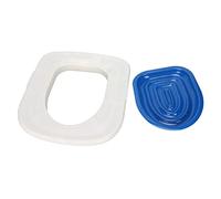 Eleage Entraîneur de Toilettes pour Chat Universel et Réutilisable pour Un Kit D'entraînement Facile aux Toilettes pour Animaux de Compagnie - Matériau ABS, 2 Coussinets Inclus (Plateau Blanc, 1