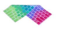 Eleage Housse de Protection pour Clavier Multicolore, Ultra-Mince, Anti-poussière, étanche, pour Magic Keyboard, TPU Souple, 27,5x11,5 Cm, 1 Pièce (Version américaine de l'anglais)