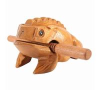 Eleage Instrument de Musique Grenouille en Bois, Décor Unique pour la Maison et Le Bureau, 100% Bois Massif Fait à la Main coloré 6 Pouces (N ° 4 12,7 cm)