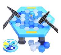 Eleage Jeu de Brise-Glace Pingouin, Jeu de société Interactif éducatif Parent-Enfant, Jouet de Puzzle Familial Amusant pour Enfants Garçons Filles