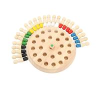 Eleage Jeu D'échecs de Correspondance de Mémoire pour Enfants, Jouet Amusant en Bois pour L'éducation Précoce, Développement Logique, 24 Pièces (Ensemble de Normes)