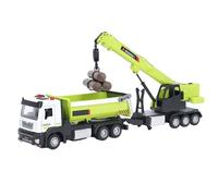 Eleage Jouet Grue en Alliage avec Camion à Benne Basculante, Taille 17 Cm | Matériau durable, jeu polyvalent, conception technique réaliste