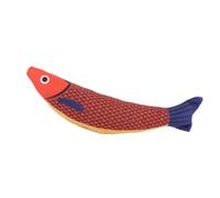 Eleage Jouet pour Chat, Poisson Saucy, Jouet Sonore froissé coloré à l'herbe à Chat pour Chatons D'intérieur, Matériau en Peluche 9,1 X 2,4 Pouces, 1 Paquet (Orange)