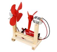 Eleage Kit d'éolienne DIY pour l'éducation des Enfants | Matériaux en bois, jouet éducatif, activité manuelle, favorise la curiosité