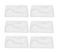 Eleage Moules de Patchs Sous les Yeux DIY, Plateau de Moule de Masque pour les Yeux Transparent Réutilisable pour Masques pour les Personnalisés, 12 Pièces, Matériau Sain et Sûr