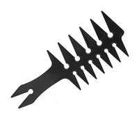 Eleage Peigne à Cheveux à Dents Larges pour Hommes, Peigne de Style Rétro Double Face pour une Gestion des Cheveux Effort, Matériau ABS 1 Pièce (Noir)
