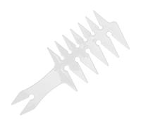 Eleage Peigne à Cheveux à Dents Larges pour Hommes, Peigne de Style Rétro Double Face pour une Gestion des Cheveux Effort, Matériau ABS 1 Pièce (Blanche)