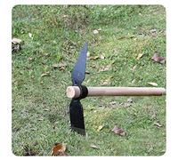 Eleage Pioche de Jardin Pioche pour Creuser et Désherber avec Lame en Acier Durable à Haute Teneur en Carbone et Manche en Bois Confortable.