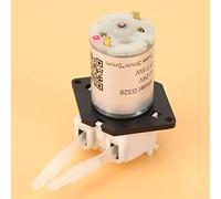 Eleage Pompe Péristaltique, Conception Compacte, Pompe Doseuse Auto-amorçante pour Aquarium et Laboratoire Chimique (Blanche)