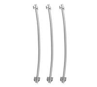 Eleage Protecteur de Câble de Boucle de Porte en Acier Inoxydable, 3 Pièces, Installation Flexible à Col de Cygne pour Système de sécurité de Contrôle D'accès 450mm