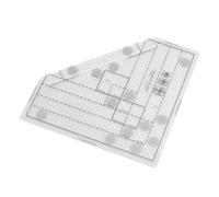 Eleage Règle de Courtepointe à Grilles Acryliques, échelle de Précision pour une Facile du Tissu et une Conception de Matelassage 5,43 Pouces