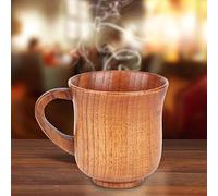 Eleage Tasse à café de 270 Ml avec Poignée, Tasse à Lait Durable pour un Usage Domestique, Conception en Bois de Haute qualité, Finition de Peinture élégante (201-300ml)