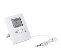 Eleage Thermomètre Numérique de Haute Précision pour Utilisation Intérieure et Extérieure, Grand écran LCD, Compteur de Température à Double Canal