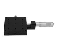 Eleage X Micromètre Linéaire Manuel pour Réglage de Précision 80 X 80 Mm, Conception à Rouleaux Croisés en Alliage D'aluminium Durable, Idéal pour les équipements de Test et les Mesures Optiques
