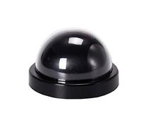 ELEAR™ 2 X noir Dôme Fausse sécurité fictive Caméra CCTV imperméable à l'eau IR LED Clignotant Rouge Lumière Surveillance intérieure extérieure