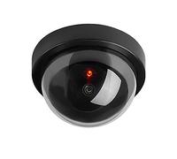 ELEAR™ noir Dôme Fausse sécurité fictive Caméra CCTV imperméable à l'eau IR LED Clignotant Rouge Lumière Surveillance intérieure extérieure