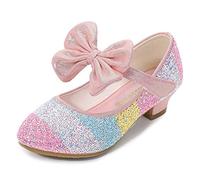 Eleasica Chaussures pour Déguisement pour Fille Princesse | Chaussures de Princesse pour Enfant Bout Fermé Bloc Antidérapant Mary Jane Noël Mardi Gras Mariage Fête Saint-Nicolas