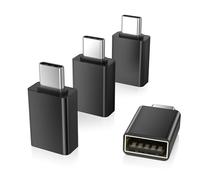 Elebase Adaptateur USB C vers USB 4 Pack,Convertisseur Type C Mâle USB A 3.0 Femelle,Thunderbolt 4 OTG pour MacBook,iPhone 17 16 15 Pro,iPad Air 4 5 Mini 6,Surface Go,Microsoft Galaxy M56 M55 M36 M16