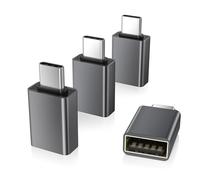 Elebase Adaptateur USB C vers USB 4Pack pour MacBook Pro Air,Convertisseur Type C Mâle vers USB A 3.0 Femelle,Thunderbolt 4 to Flash Drive Adapter pour iPad,iPhone 15 16 16e,Surface Go,Samsung S25