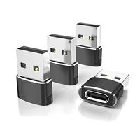 Elebase Adaptateur USB vers USB C 4 Pack,Convertisseur Type C Femelle vers USB A Mâle pour Apple Watch Series 7 8 SE 3,iPhone 12 13 14 ProMax,Airpods iPad Mini 6 Air 5,Samsung Galaxy S23 Plus S21 S22