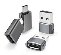 Elebase Adaptateur USB vers USB C 4 Pack,Type C Femelle vers USB A Mâle Chargeur & Thunderbolt 4 OTG Convertisseur pour MacBook,iPhone 16 15 14 13 12 Plus Pro Max,Galaxy S24 S23 A54 A53,Z Fold Flip 5