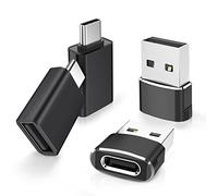 Elebase Adaptateur USBC 4 Pack,2 USBC Mâle vers USBA Femelle et 2 USBA Mâle vers USB C Femelle,Convertisseur OTG pour Clé USB, Souris,Clavier,Compatible iPhone 17 16,MacBook,iPad,Samsung Galaxy S25