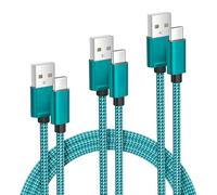 Elebase Cable Chargeur USB-A vers Type C 0.5M/1M/2M,Cordon Charger Alimentation Carplay Voiture Rapide pour USBC Generation Kindle Fire HD Paperwhite,iPad Mini Air Pro,Samsung Galaxy S24 S25,A54,A53