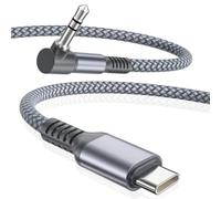 Elebase iPhone 17 16 Aux Câble 1.2M,USBC to 90 degrés 3.5MM Jack Adaptateur