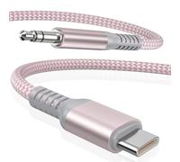 Elebase iPhone 17 16 Pro Max USB C Aux Câble 1.2M,Type C 3.5MM Jack Audio Adaptateur Auxiliaire Cord pour la Voiture,Apple 15 Plus,Samsung Galaxy S25 S24 S23,M56 M36 M06,iPad,Air 4 5 Mini,Tab S10
