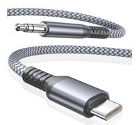 Elebase iPhone 17 16 Pro Max USB C Aux Câble 1.2M,Type C 3.5MM Jack Audio Adaptateur Auxiliaire Cord pour la Voiture,Apple 15 Plus,Samsung Galaxy S25 S24 S23,M56 M36 M06,iPad,Air 4 5 Mini,Tab S10