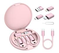 Elebase Kit Adaptateur de Chargement USB C,Câble Embout USB vers USBC | avec Cordon 0.3M 100W,Convertisseur Multi Portable Type C vers USB 3.2 OTG iOS Micro,pour Samsung S26 S25 Plus A55 A54 A53