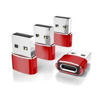 Elebase pour AirPods Pro 3 Adaptateur,USB vers USB C 4 Pack,Type C Femelle vers USB A Mâle Chargeur pour Apple Watch Ultra iWatch 11 10 9 8 7 SE 2,Airpods 4,iPad 9th 10th Air 5th Mini 6th Generation