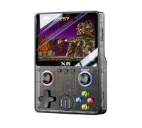 EleBikk Console de Jeux, X6 Console Retrogaming, Supportant 11 Types D'émulateurs, Incluant Plus de 10 000 Types de Jeux, Design Double Joystick 3D, écran Couleur IPS HD 3,5 Pouces Entièrement Laminé