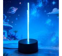 EleBikk Stitch Veilleuse 3D, Lampe Stitch, Veilleuse 3D pour Lampe Sti-tch, Veilleuse Stéréoscopique Visuelle à Gradation Télécommandée 16 Couleurs, Cadeau Parfait pour les Enfant