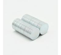 ELEBOR Lot de 50 aimants fins en métal de 0,5 mm de diamètre, 10 mm de diamètre, argenté, rond, aimant industriel, utilitaire