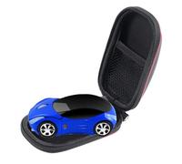 elec Space Souris optique sans fil ergonomique en forme de voiture de sport 3D pour enfants, ordinateur portable et PC avec étui de souris (bleu)