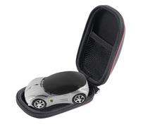 elec Space Souris optique sans fil ergonomique en forme de voiture de sport 3D pour enfants, ordinateur portable et PC avec étui de souris (argenté)