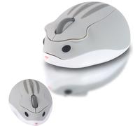 elec Space Souris sans fil 2,4 G, souris silencieuse en forme d'animal mignon, souris optique portable avec récepteur USB, souris sans fil à 3 boutons pour PC, Mac, ordinateur portable, ordinateur