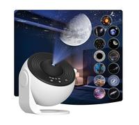 Elec3 Projecteur d'étoiles, projecteur de planétarium pour Chambre à Coucher, veilleuse Galaxie Ultra Claire avec 12 disques Galaxies remplaçables 4K remplaçables, Rotation à 360 degrés, lumière du