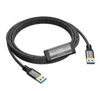 Elecan Câble de transfert USB 3.0 haute vitesse PC vers PC pour Windows et MacOS, câble de pont USB A vers A avec logiciel intégré, pour transfert de fichiers et migration de données entre 2