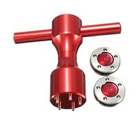 Elecbee 1 lot de 2 clés à molette de putter de golf, poids de tête de golf 10 g/15 g/20 g/25 g/30 g/35 g/40 g poids personnalisés + clé rouge compatible avec Scotty Cameron Putters Golf Accessoire de