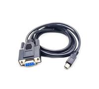 Elecbee Adaptateur Série USB vers RS232 USB Mini 5 Broches Mâle vers DB9 Broche Femelle Câble Convertisseur Série 1 Mètre pour Caisse Enregistreuse, Modem, Scanner, Appareil Photo Numérique,Noir