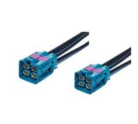 Elecbee Câble Ethernet automobile 5 m avec connecteur 4 ports, paire torsadée blindée GG 2Speed 251 100 Ω, transmission Gigabit 1000BASE-T1 pour ADAS, ECU, caméra et réseau automobile