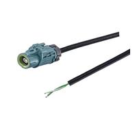 Elecbee Câble Ethernet étanche H-MTD Jack E6K14A-1CAZ5-Z avec câble torsadé blindé 1 m GG 2 vitesses 251 100 Ω