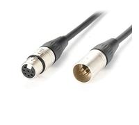 Elecbee Câble XLR, Câble Microphone à tube XLR 7 Broches Mâle à Femelle 2M, Compatible avec Microphone, Table de Mixage, Amplificateur, Hautparleur - Blindé pour Studio, Scène, Enregistrement
