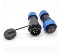 Elecbee Connecteur Aviation 5 Pin Série SP21 IP68 Étanche - Fiche Femelle 5 Broches - Prise Mâle -5 Broches,Connecteur Femelle Circulaire Étanche à et Connecteur de Prise Mâle Type en Ligne