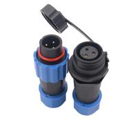 Elecbee Connecteur Aviation IP68 SP13 3 Pin Droit Étanche Connecteur,SP13 3 Broche Plug Masculin en Socket Femelle Panneau de Montage Arrière Rond Aviation Connecteur Prise Aviation Câble