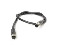Elecbee Connecteur circulaire à 6 broches M8 a câble codé Kit 26awg 50cm mâle femelle traversant